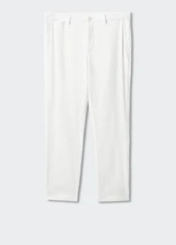 Pantalon Slim-fit Lin Cordon De Serrage Intérieur -Tenues Basiques 57040565 01 B