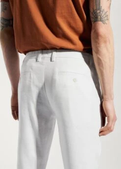 Pantalon Slim-fit Lin Cordon De Serrage Intérieur -Tenues Basiques 57040565 01 D6