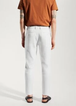 Pantalon Slim-fit Lin Cordon De Serrage Intérieur -Tenues Basiques 57040565 01 R