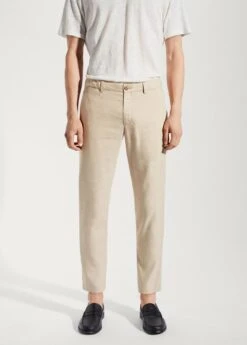 Pantalon Slim-fit Lin Cordon De Serrage Intérieur -Tenues Basiques 57040565 08