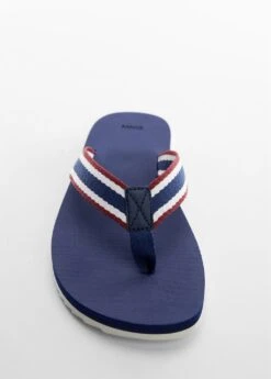 Tongs Lanières De Couleurs Contrastées -Tenues Basiques 57040672 56 D2