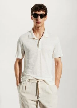 Polo Slim Fit 100 % Lin