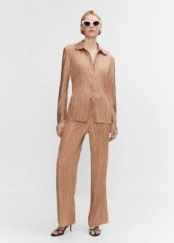 Pantalon Plissé Satiné -Tenues Basiques 57040699 30 99999999 01