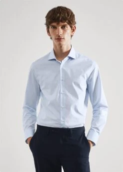 Chemise Costume Slim-fit Twill Micro-imprimé