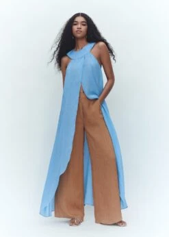 Robe Plissée Emmanchures Américaines 16 Robe Plissée Emmanchures Américaines -Tenues Basiques 57040721 52 D6