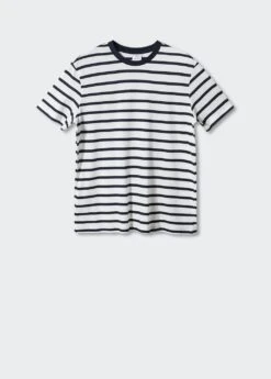 T-shirt Rayures Coton-modal -Tenues Basiques 57040796 56 B