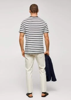 T-shirt Rayures Coton-modal -Tenues Basiques 57040796 56 R