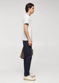 T-shirt 100 % Coton Liserés Contrastants -Tenues Basiques 57040798 01 D2