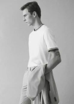 T-shirt 100 % Coton Liserés Contrastants -Tenues Basiques 57040798 01 D5