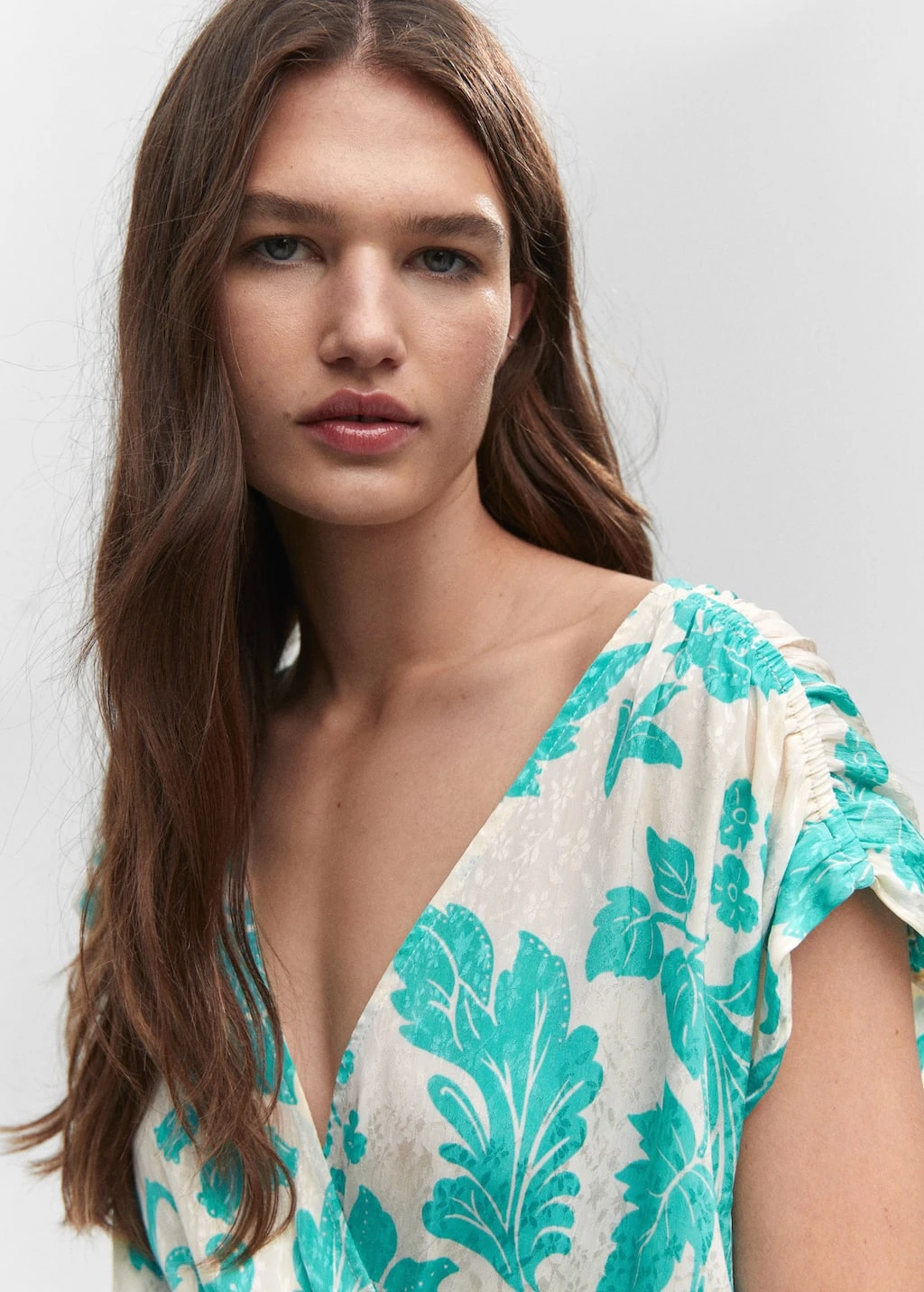 Blouse Cache-cœur à Fleurs 6 Blouse Cache-cœur à Fleurs – Image 4