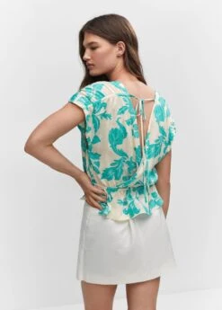 Blouse Cache-cœur à Fleurs 11 Blouse Cache-cœur à Fleurs -Tenues Basiques 57042887 05 R