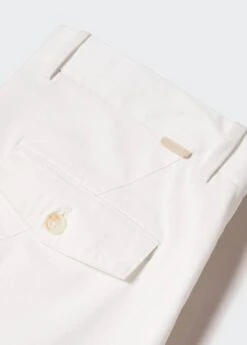 Pantalon Coton Slim-fit Pinces -Tenues Basiques 57044387 01 D8