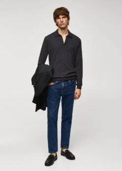 Polo Laine Manches Longues Chiné 24 Polo Laine Manches Longues Chiné -Tenues Basiques 57045956 95 99999999 01