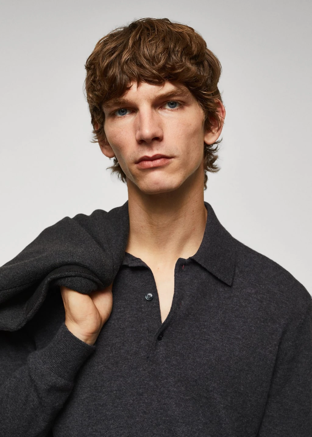 Polo Laine Manches Longues Chiné 13 Polo Laine Manches Longues Chiné – Image 11