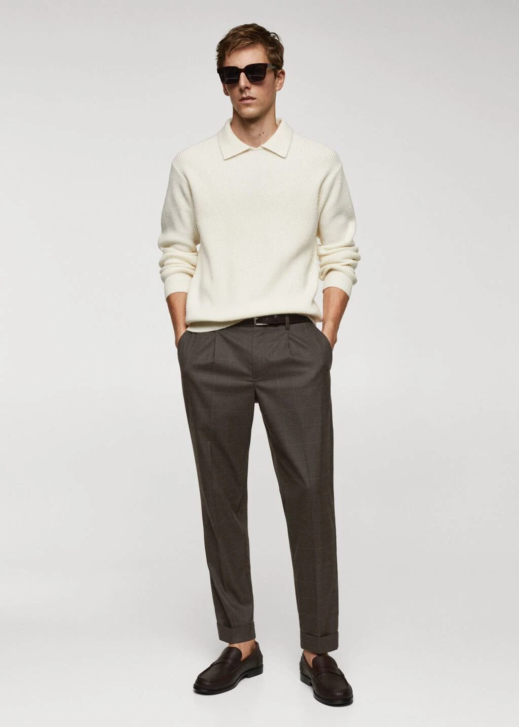 Polo Laine Maille Côtelée 4 Polo Laine Maille Côtelée – Image 2