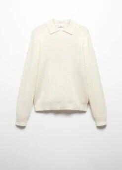 Polo Laine Maille Côtelée 15 Polo Laine Maille Côtelée -Tenues Basiques 57047722 02 B