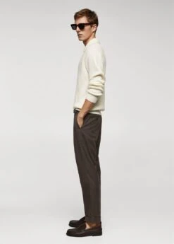 Polo Laine Maille Côtelée 13 Polo Laine Maille Côtelée -Tenues Basiques 57047722 02 D2