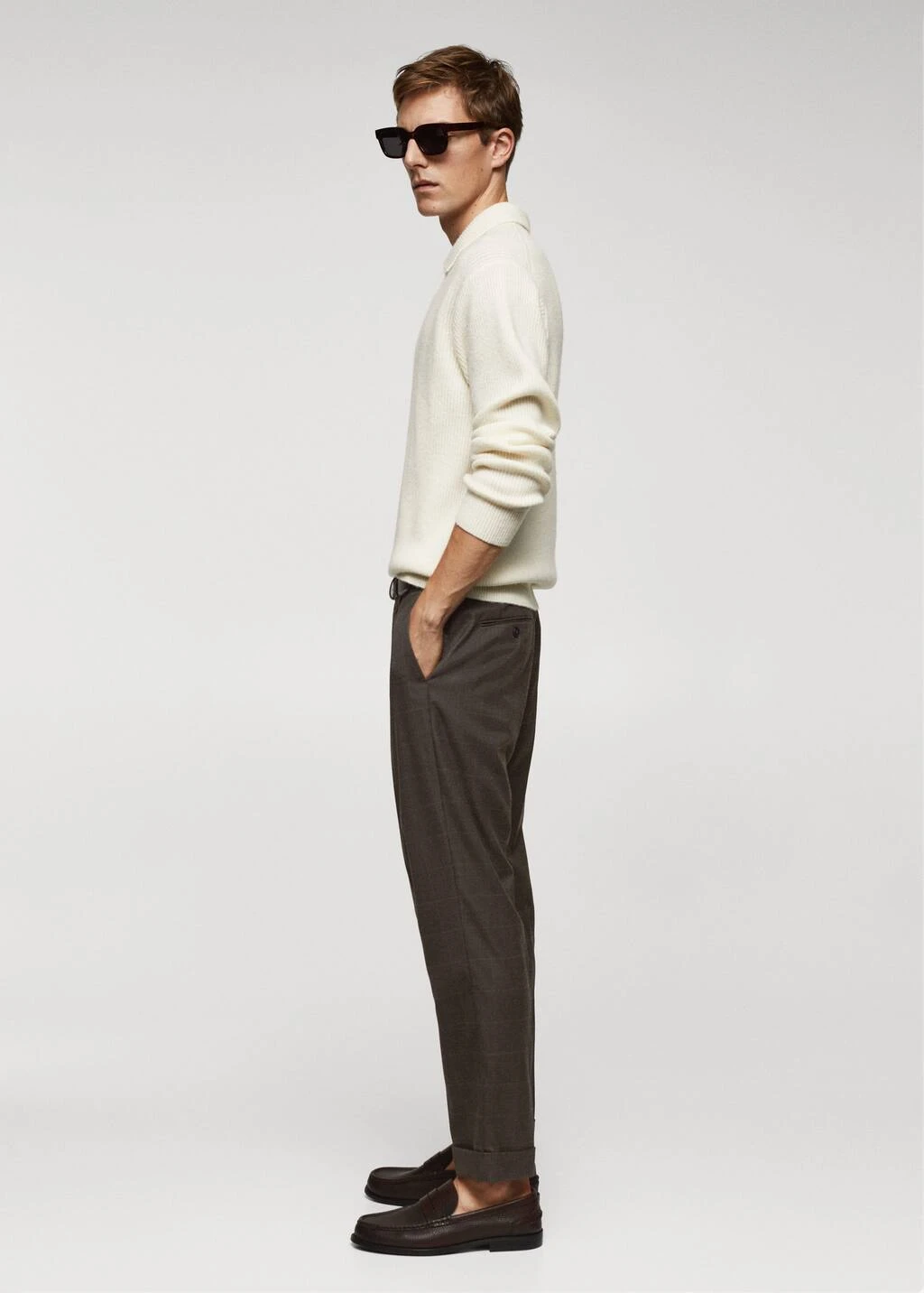 Polo Laine Maille Côtelée 7 Polo Laine Maille Côtelée – Image 5