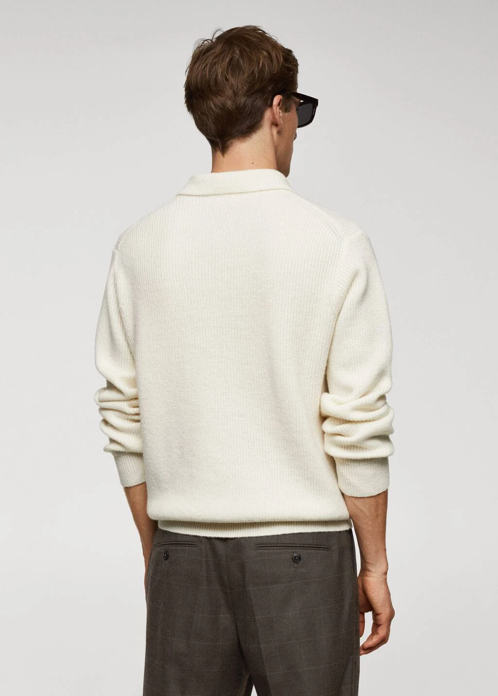 Polo Laine Maille Côtelée 5 Polo Laine Maille Côtelée – Image 3