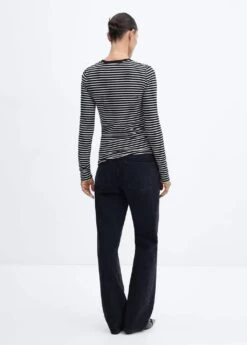 T-shirt Rayures Col Rond -Tenues Basiques 57047737 01 R