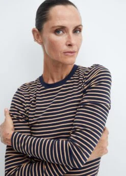 T-shirt Rayures Col Rond -Tenues Basiques 57047737 30 D1