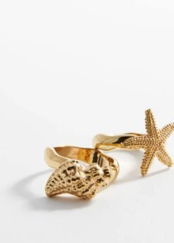 Lot 2 bagues Combinées -Tenues Basiques 57050045 OR