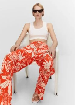 Pantalon Fluide Imprimé -Tenues Basiques 57050176 20 D2