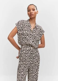 Pantalon Fluide Imprimé -Tenues Basiques 57050176 99