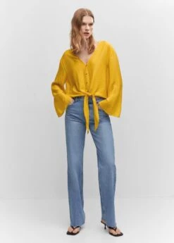 Blouse Manches Cloche Nœud -Tenues Basiques 57050213 11 99999999 01