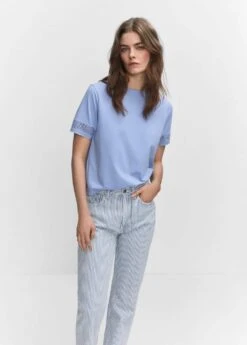 T-shirt Détail Manches