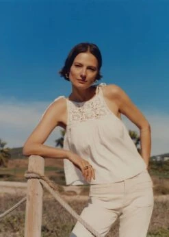 Top Empiècement Crochet -Tenues Basiques 57050282 05 D6