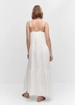 Robe Longue Empiècement Crochet -Tenues Basiques 57050306 02 R