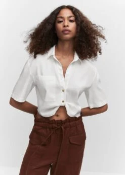 Chemise Crop Nœud
