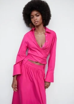 Chemise Croisée Nœud