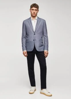 Veste Slim Fit Microstructure -Tenues Basiques 57050550 52 99999999 01