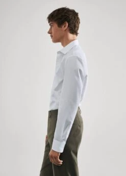 Chemise Costume Slim-fit Popeline Coton -Tenues Basiques 57050652 01 D1