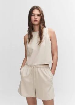 Crop Top Bretelles Larges