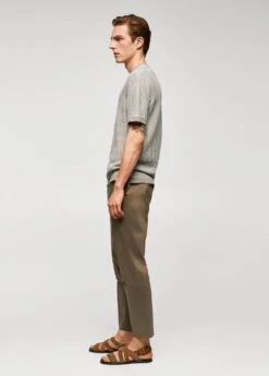 T-shirt 100 % Coton Structure Zigzag -Tenues Basiques 57052511 35 D2