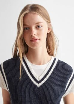 Gilet Maille Coton 18 Gilet Maille Coton -Tenues Basiques 57053257 56 D1