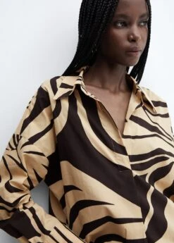 Chemise Oversize Imprimée -Tenues Basiques 57054016 07 D1