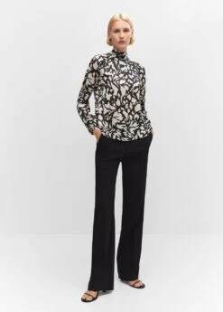 Blouse Col Montant Nœud 13 Blouse Col Montant Nœud -Tenues Basiques 57054408 99 99999999 01