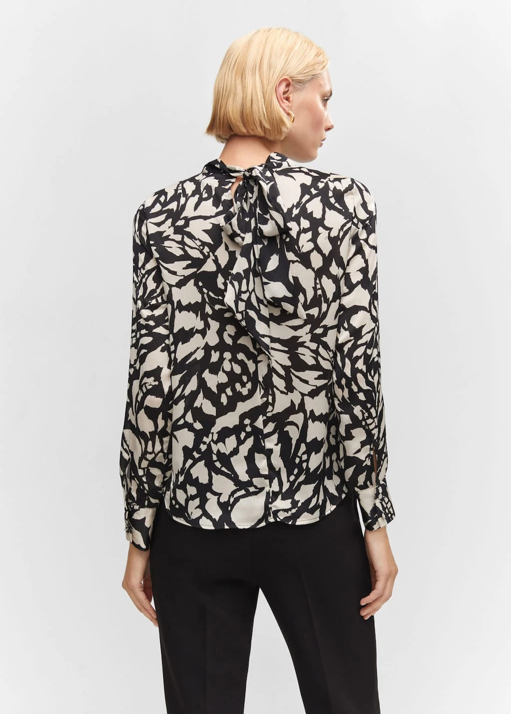 Blouse Col Montant Nœud 5 Blouse Col Montant Nœud – Image 3