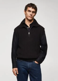 Gilet Col Montant Fermeture Éclair