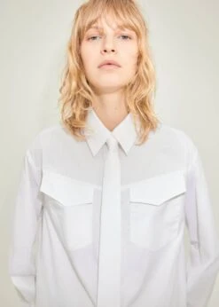 Chemise Poches Détail Cravate