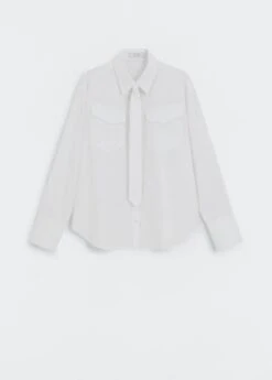 Chemise Poches Détail Cravate -Tenues Basiques 57056021 01 B