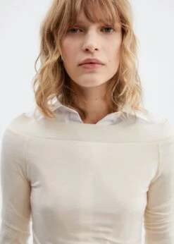 T-shirt Ajusté Col Bateau -Tenues Basiques 57056023 05