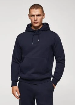 Sweat-shirt Coton Poche Kangourou Capuche -Tenues Basiques 57056024 56