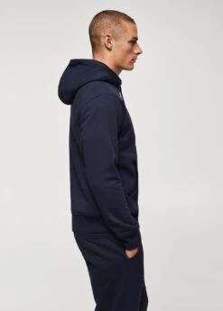 Sweat-shirt Coton Poche Kangourou Capuche -Tenues Basiques 57056024 56 D2