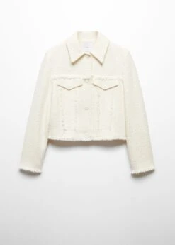 Veste Tweed Coutures Franges -Tenues Basiques 57056025 05 B