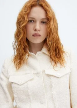 Veste Tweed Coutures Franges -Tenues Basiques 57056025 05 D1